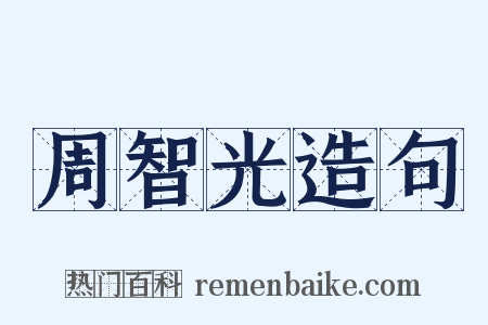 周智光造句是什么意思的图片